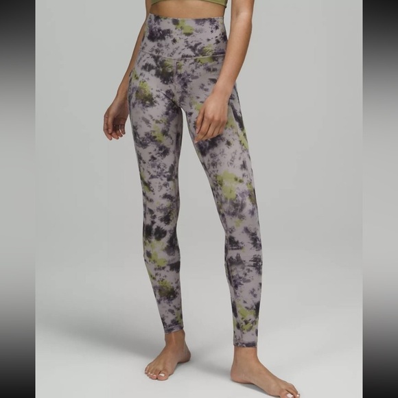 lululemon athletica Pants - Lululemon Align Radial Mauve Tie-Dye Leggings  25” Diamond Dye
